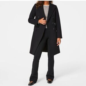 NWT- SPANX Black Trench Coat